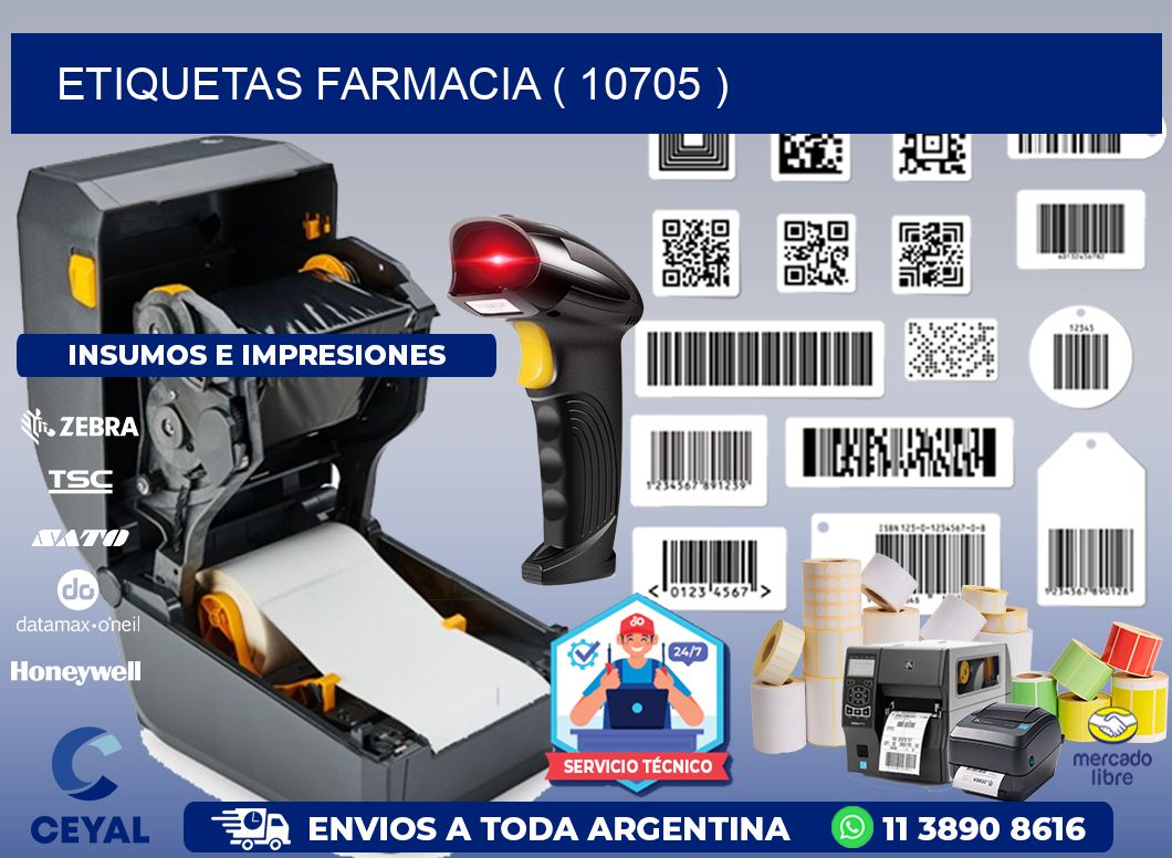 ETIQUETAS FARMACIA ( 10705 )