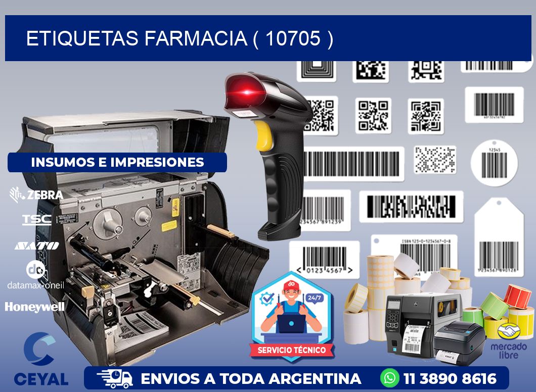 ETIQUETAS FARMACIA ( 10705 )