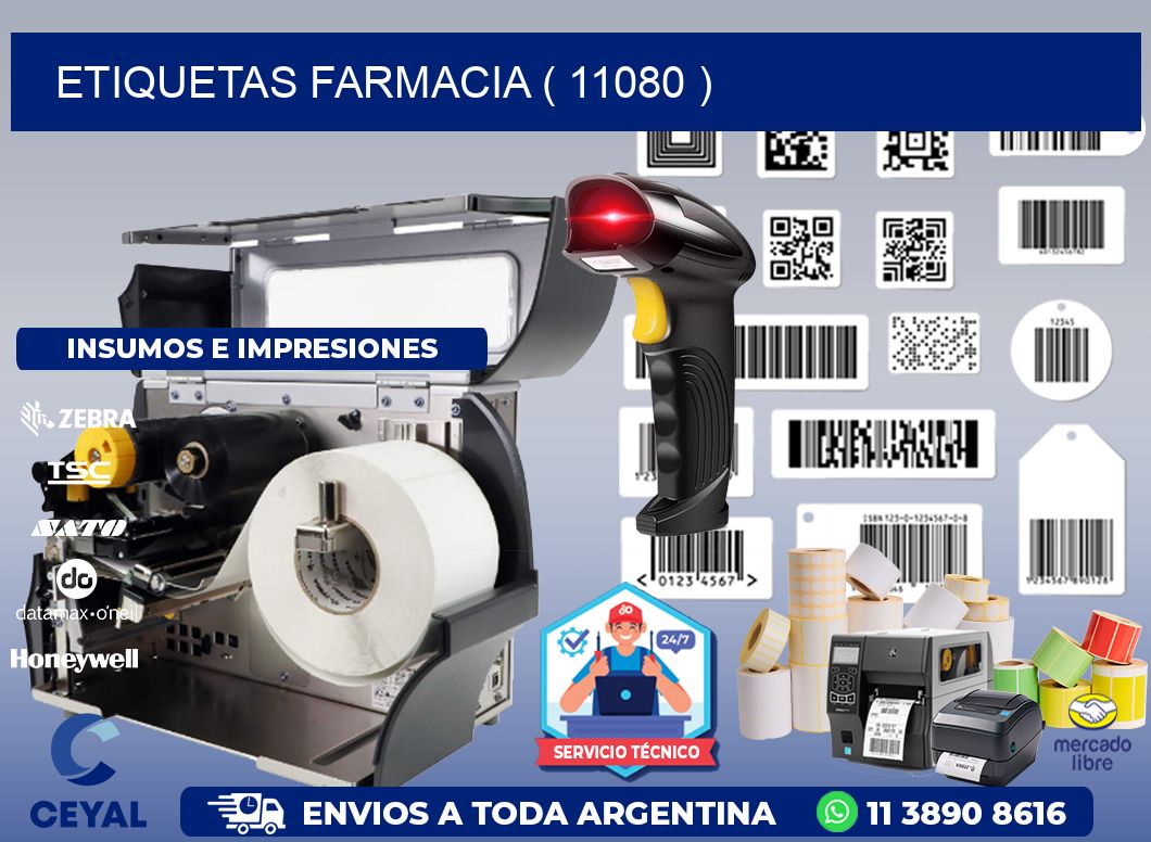 ETIQUETAS FARMACIA ( 11080 )