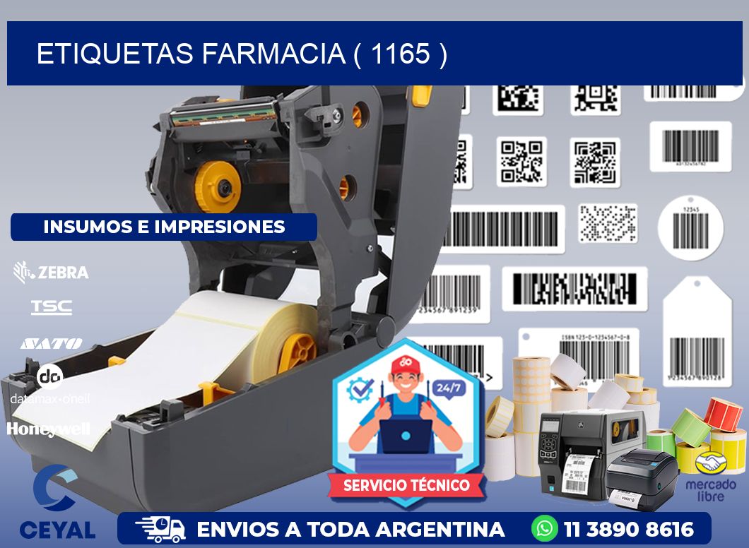 ETIQUETAS FARMACIA ( 1165 )