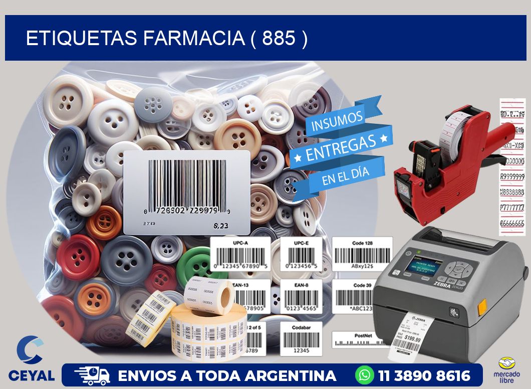 ETIQUETAS FARMACIA ( 885 )