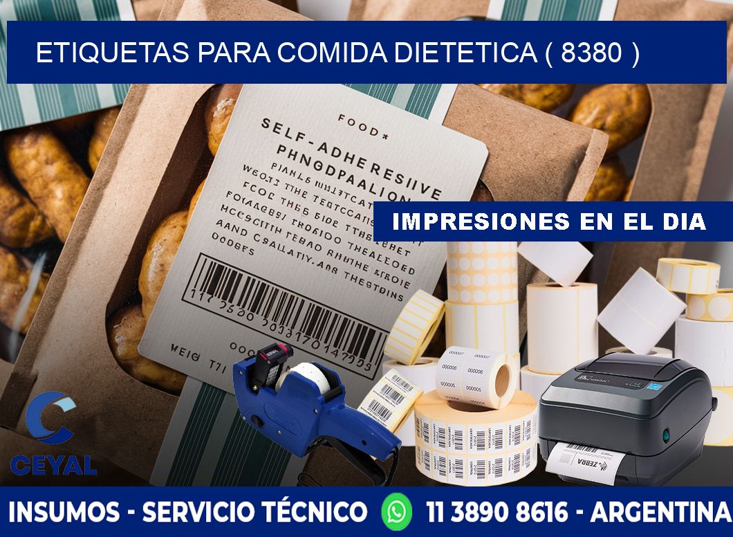 ETIQUETAS PARA COMIDA DIETETICA ( 8380 )