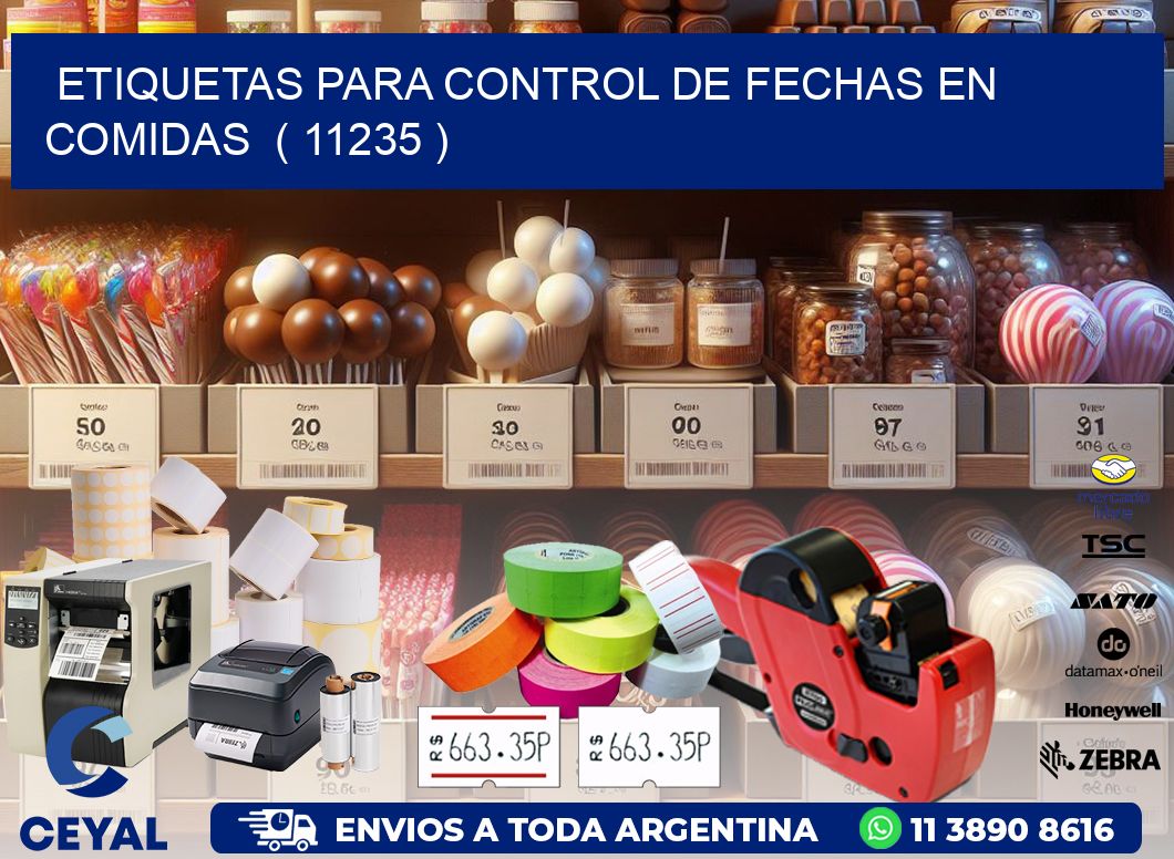 ETIQUETAS PARA CONTROL DE FECHAS EN COMIDAS  ( 11235 )