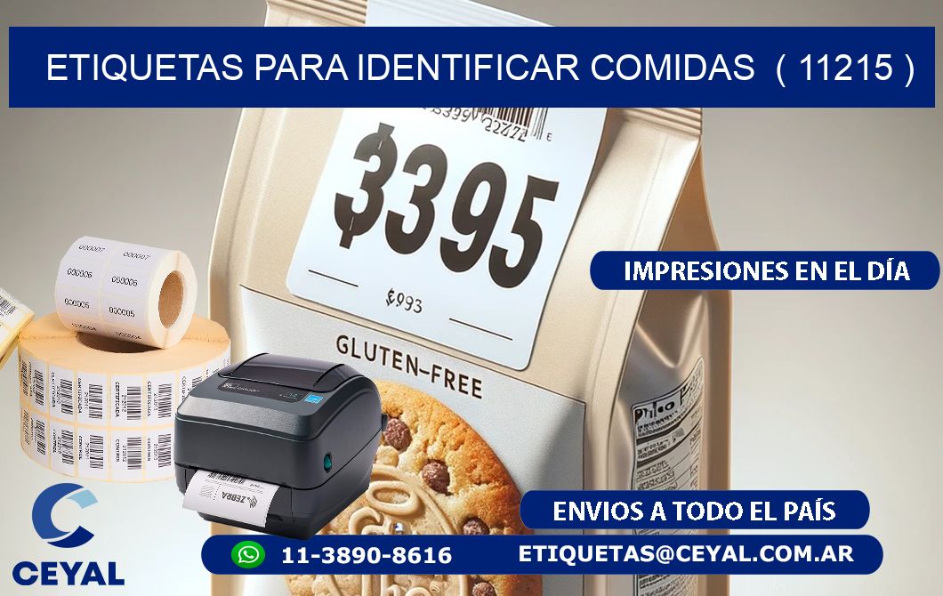 ETIQUETAS PARA IDENTIFICAR COMIDAS  ( 11215 )