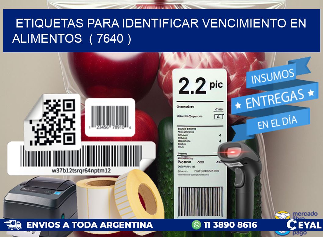 ETIQUETAS PARA IDENTIFICAR VENCIMIENTO EN ALIMENTOS  ( 7640 )