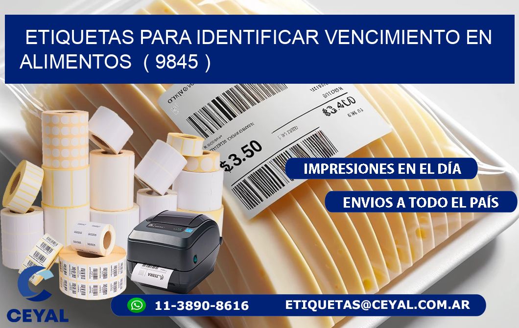 ETIQUETAS PARA IDENTIFICAR VENCIMIENTO EN ALIMENTOS  ( 9845 )