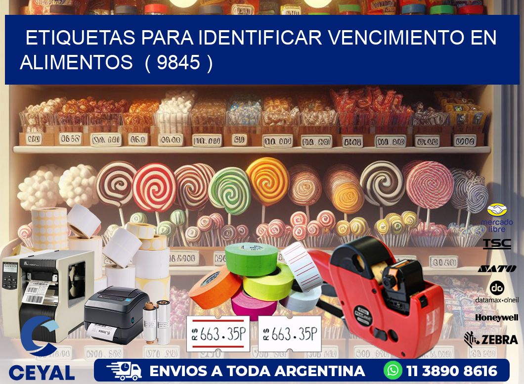 ETIQUETAS PARA IDENTIFICAR VENCIMIENTO EN ALIMENTOS  ( 9845 )