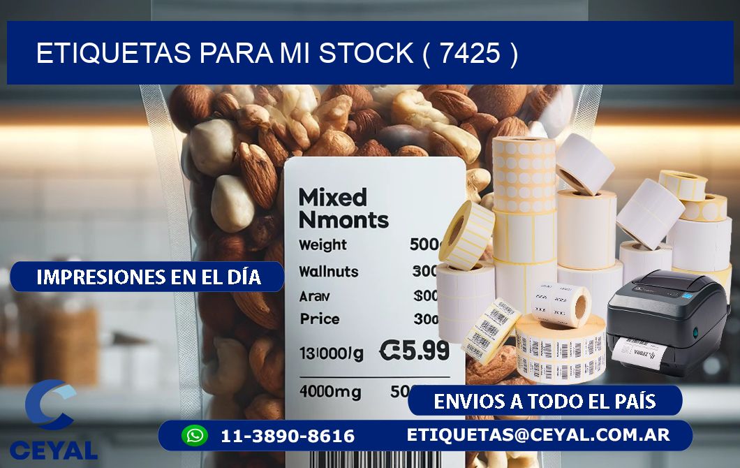 ETIQUETAS PARA MI STOCK ( 7425 )