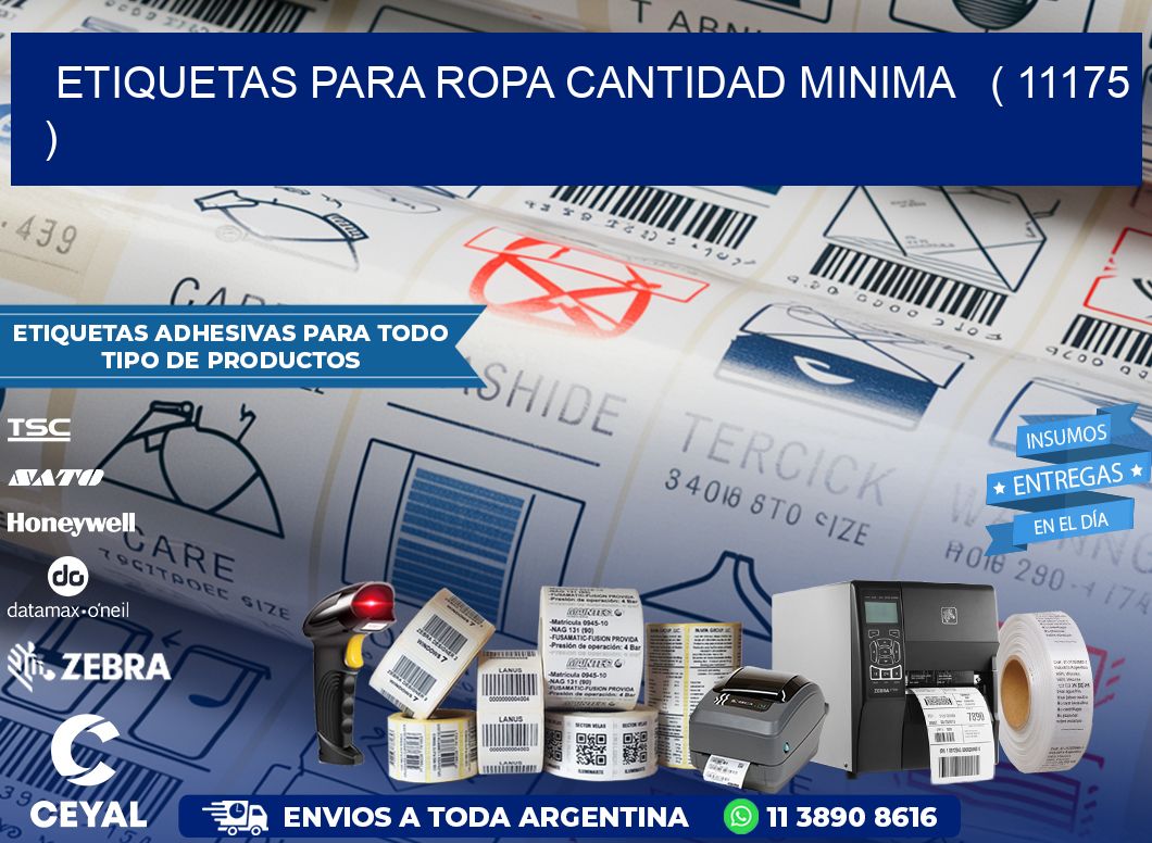 ETIQUETAS PARA ROPA CANTIDAD MINIMA   ( 11175 )