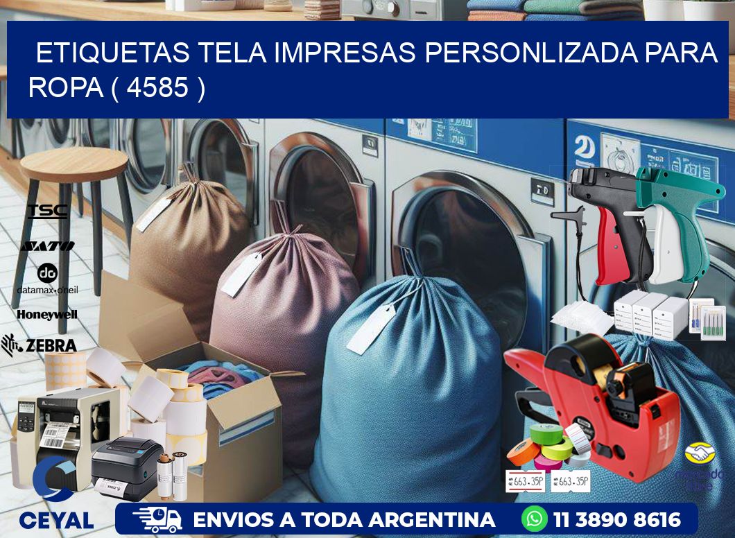 ETIQUETAS TELA IMPRESAS PERSONLIZADA PARA ROPA ( 4585 )