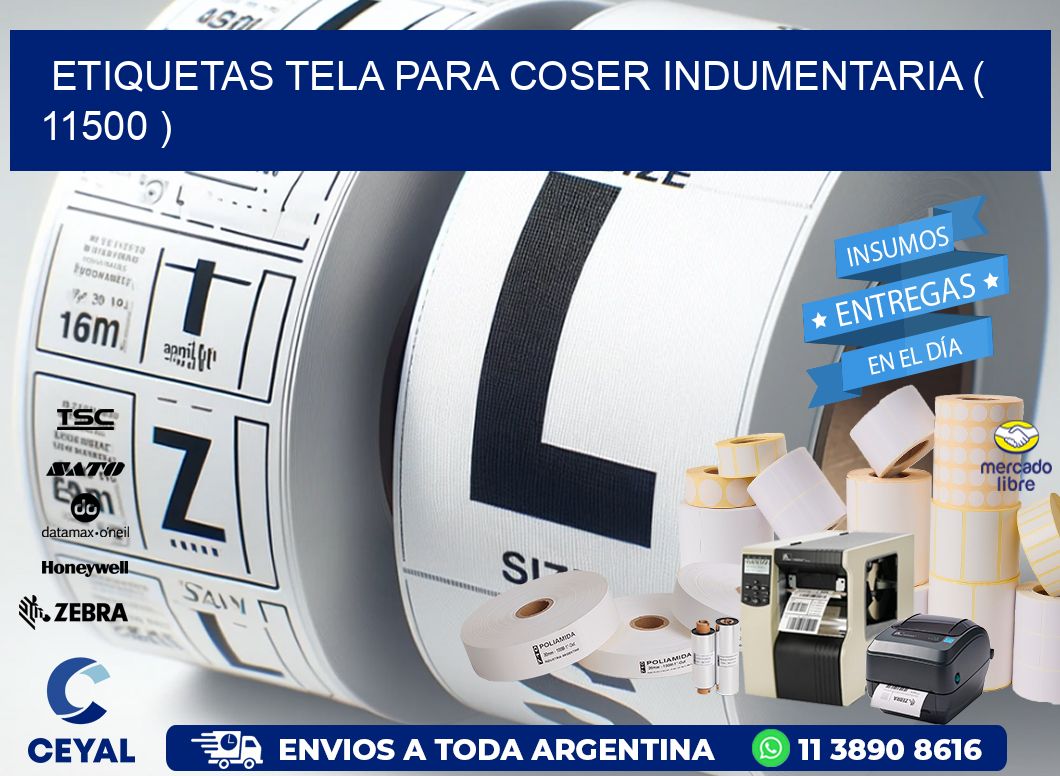 ETIQUETAS TELA PARA COSER INDUMENTARIA ( 11500 )