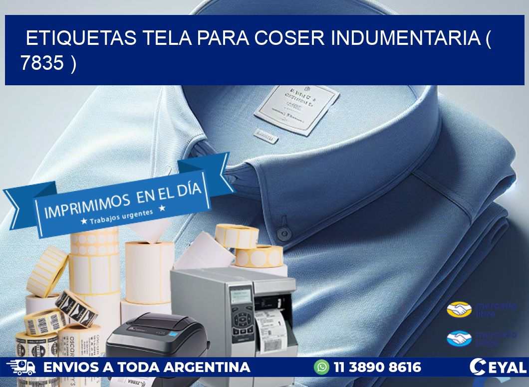 ETIQUETAS TELA PARA COSER INDUMENTARIA ( 7835 )