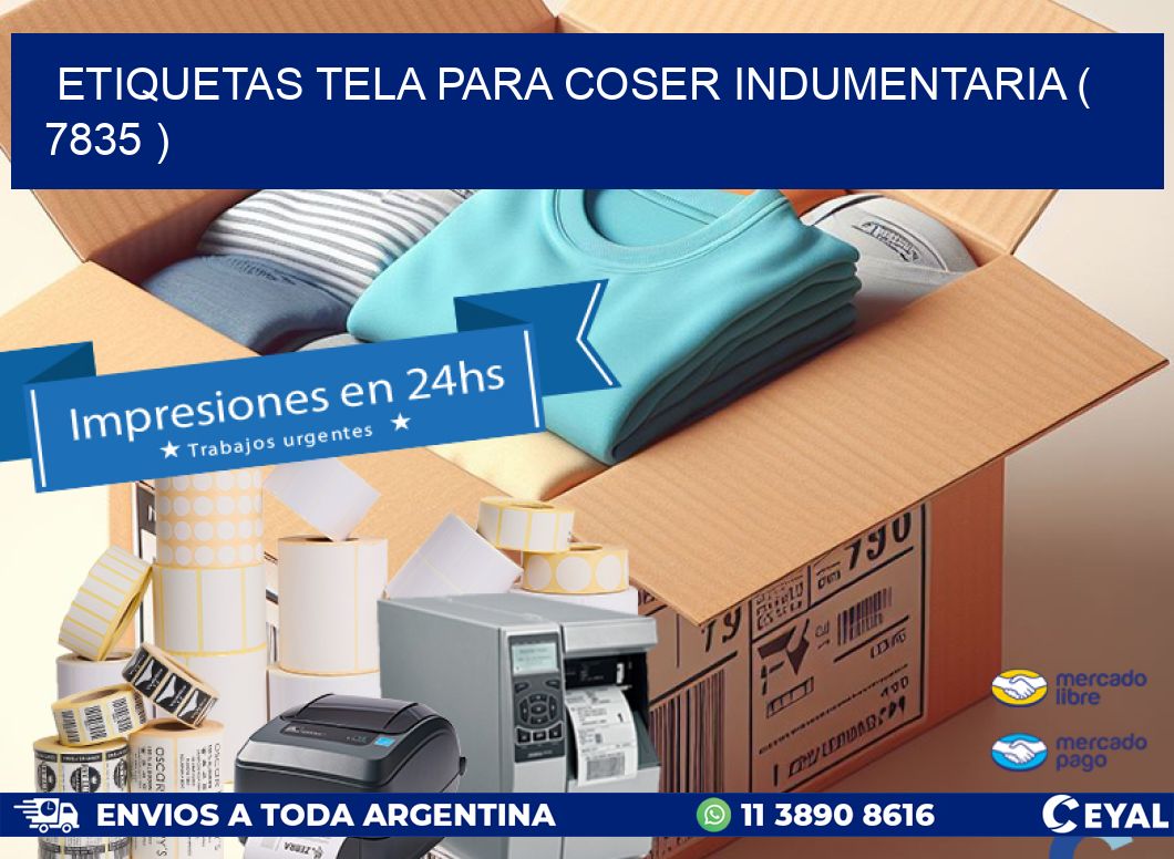 ETIQUETAS TELA PARA COSER INDUMENTARIA ( 7835 )