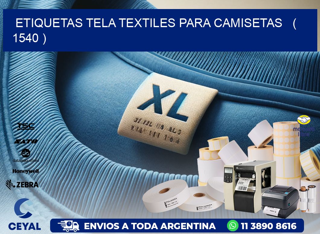ETIQUETAS TELA TEXTILES PARA CAMISETAS   ( 1540 )