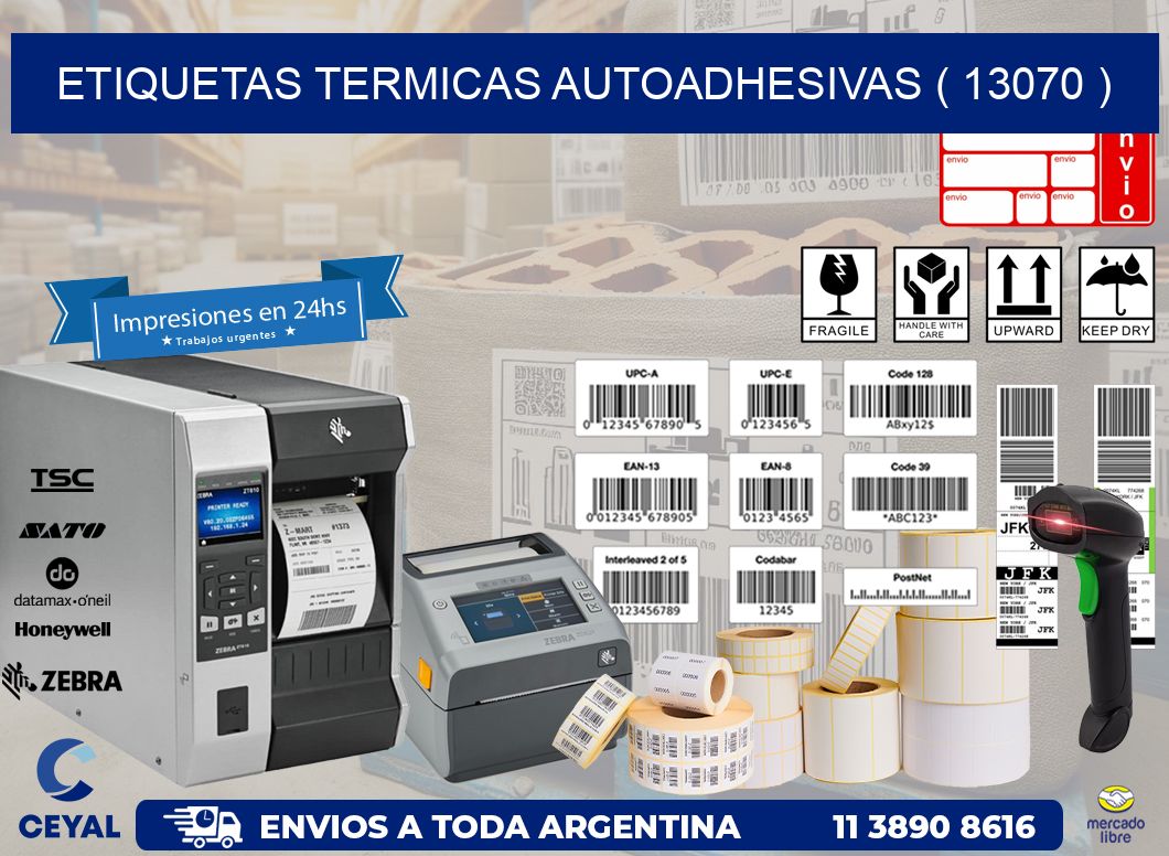 ETIQUETAS TERMICAS AUTOADHESIVAS ( 13070 )