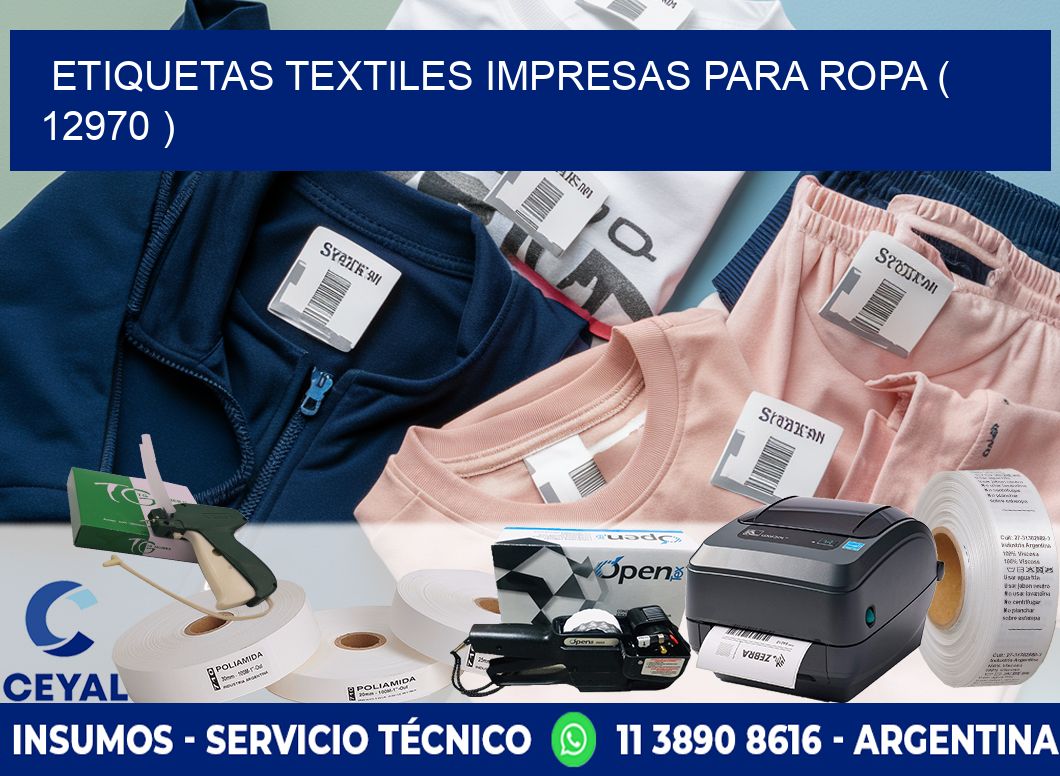 ETIQUETAS TEXTILES IMPRESAS PARA ROPA ( 12970 )
