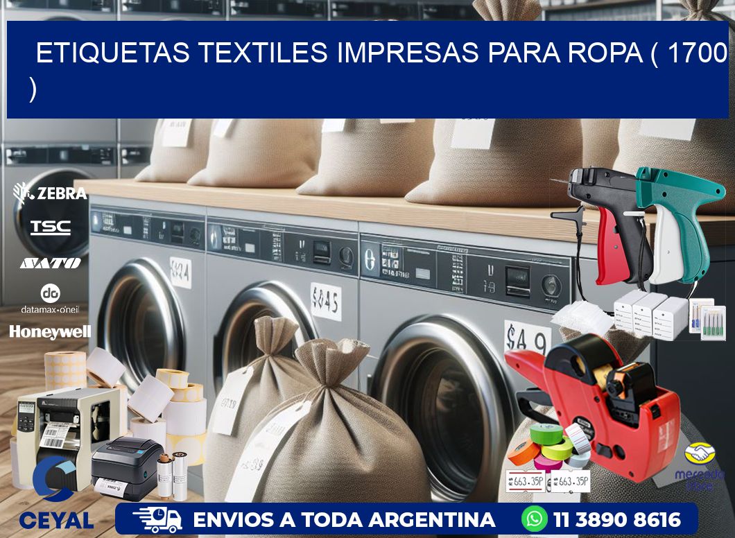 ETIQUETAS TEXTILES IMPRESAS PARA ROPA ( 1700 )