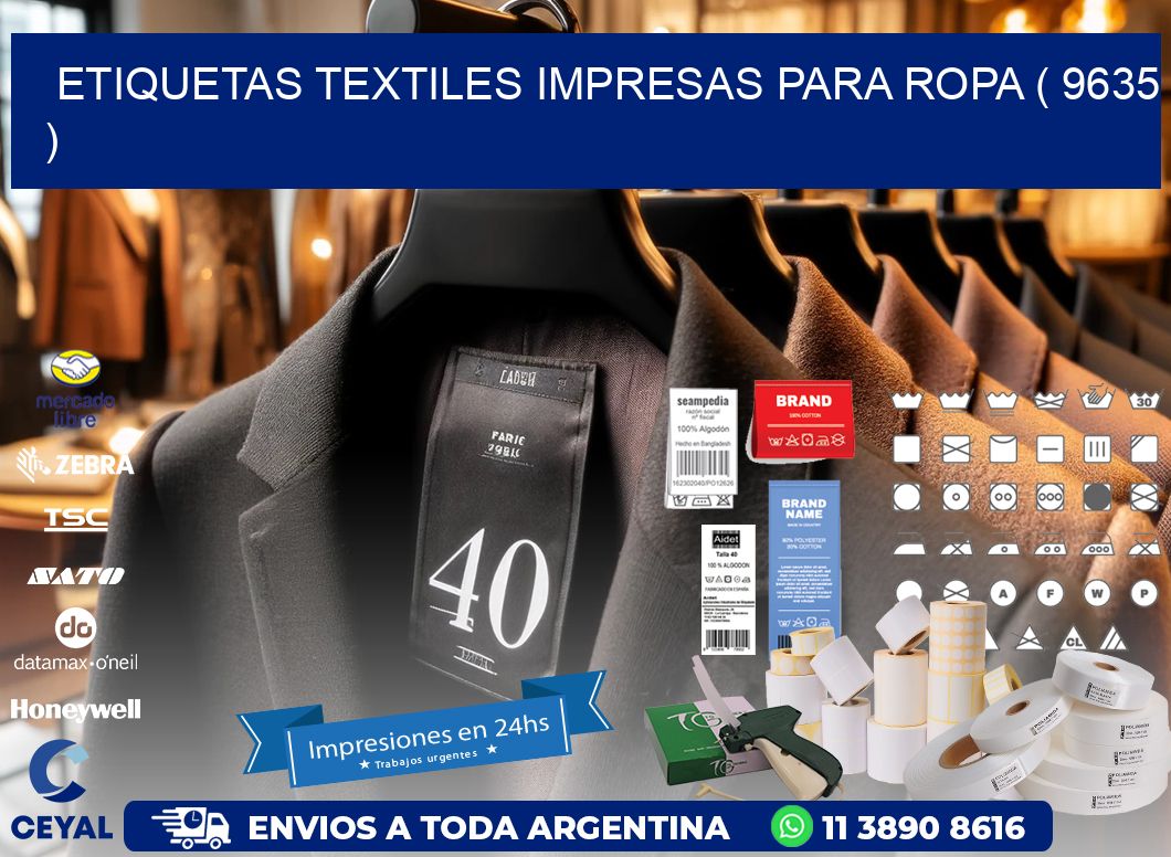 ETIQUETAS TEXTILES IMPRESAS PARA ROPA ( 9635 )