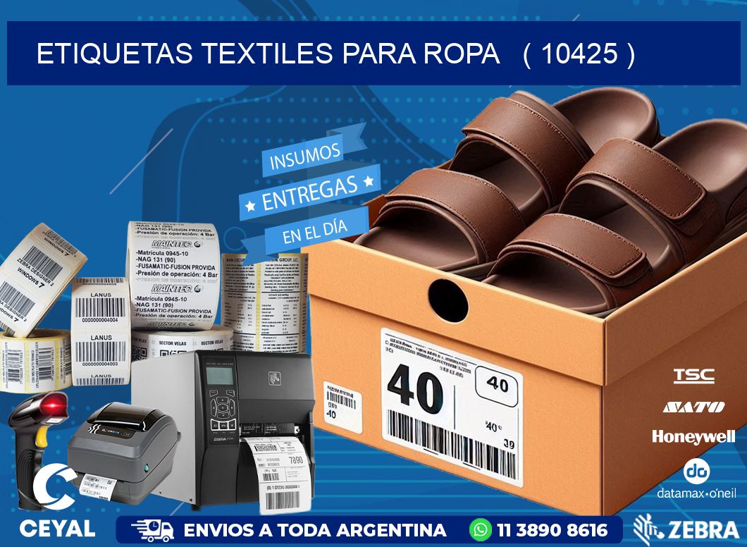 ETIQUETAS TEXTILES PARA ROPA   ( 10425 )