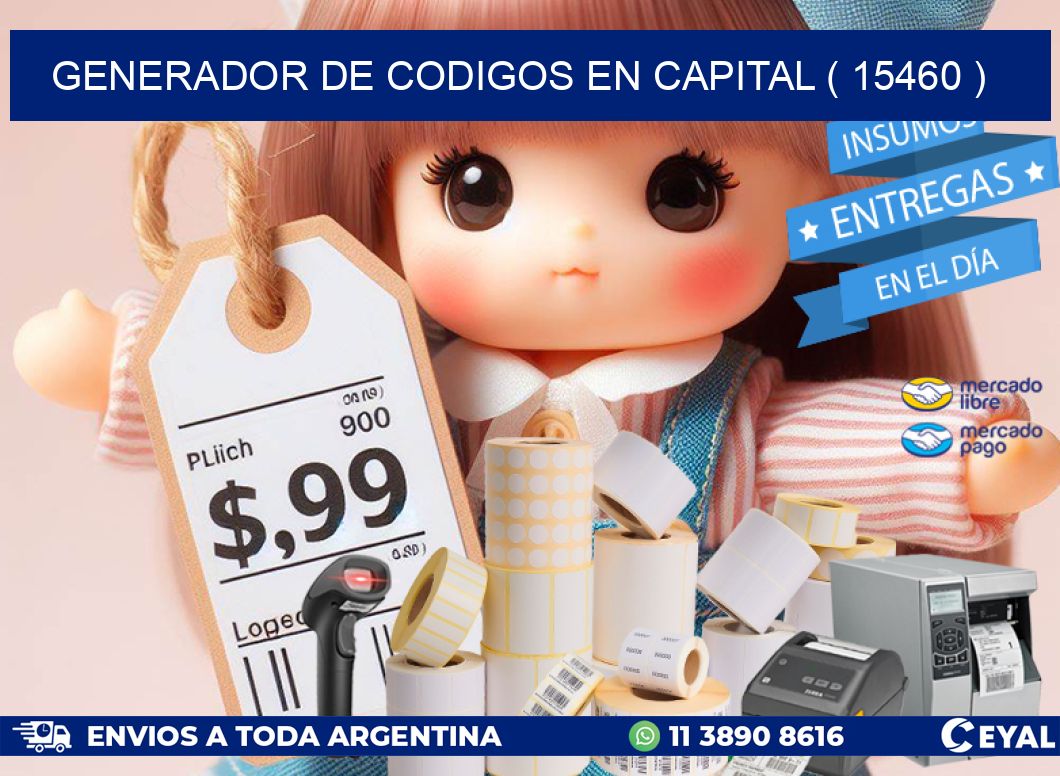 GENERADOR DE CODIGOS EN CAPITAL ( 15460 )