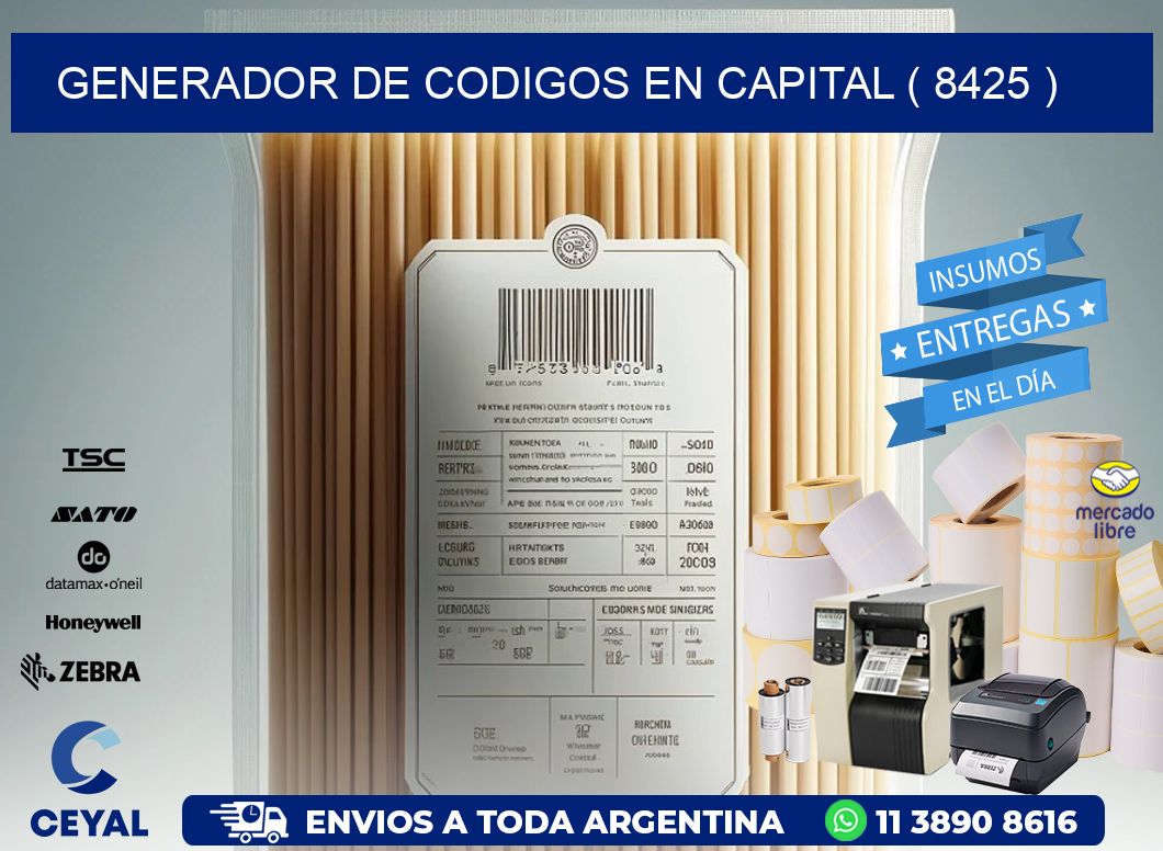 GENERADOR DE CODIGOS EN CAPITAL ( 8425 )
