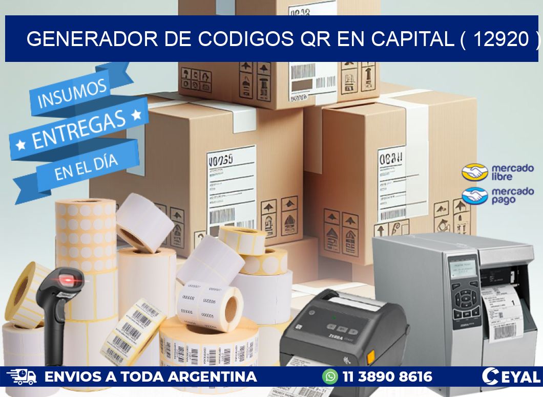 GENERADOR DE CODIGOS QR EN CAPITAL ( 12920 )