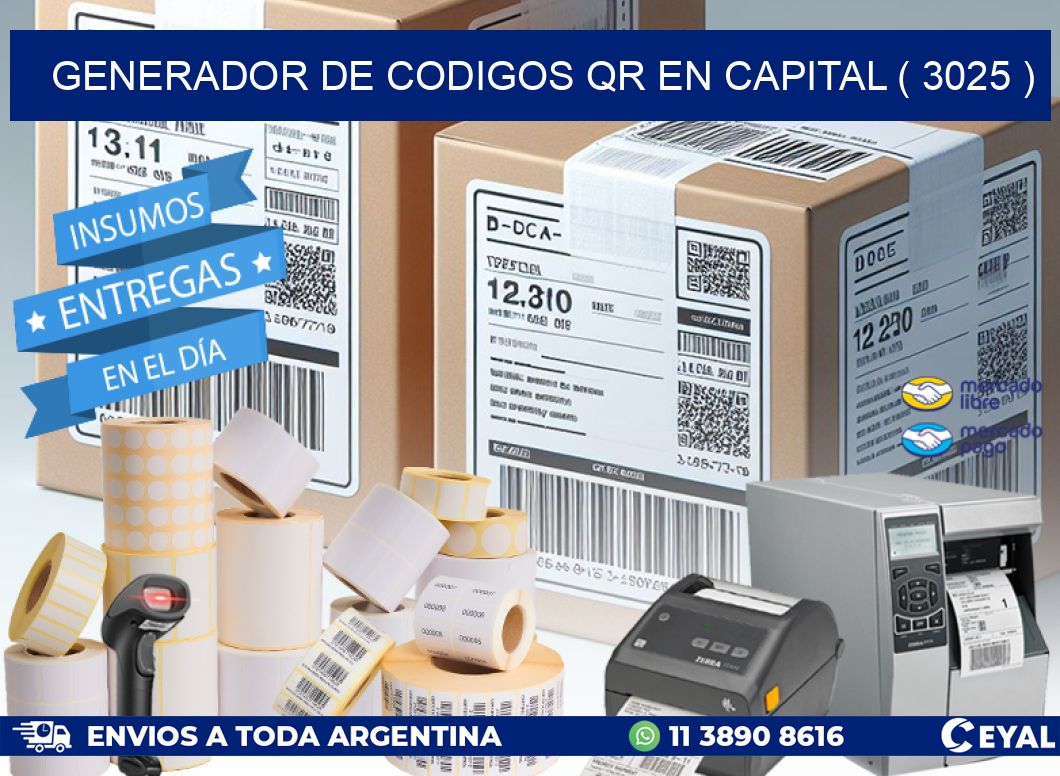 GENERADOR DE CODIGOS QR EN CAPITAL ( 3025 )