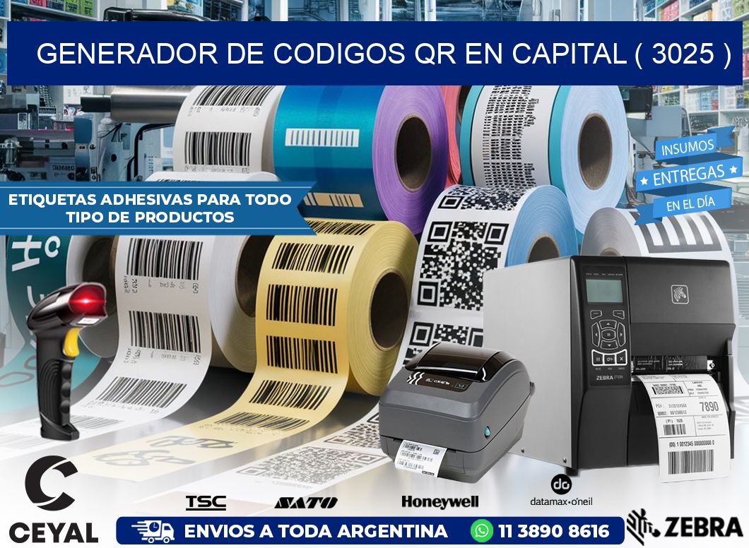 GENERADOR DE CODIGOS QR EN CAPITAL ( 3025 )