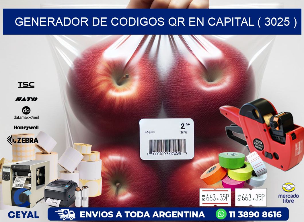 GENERADOR DE CODIGOS QR EN CAPITAL ( 3025 )