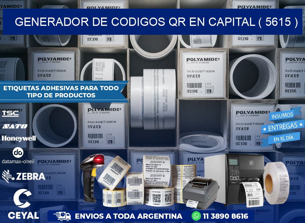 GENERADOR DE CODIGOS QR EN CAPITAL ( 5615 )