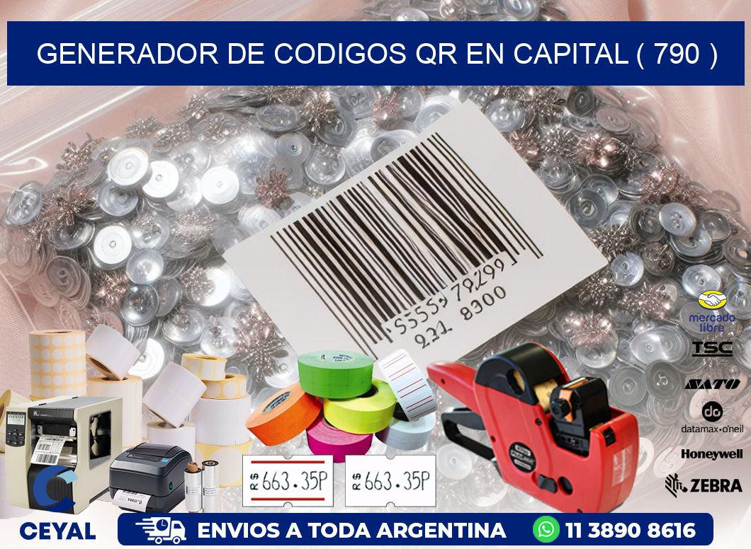 GENERADOR DE CODIGOS QR EN CAPITAL ( 790 )