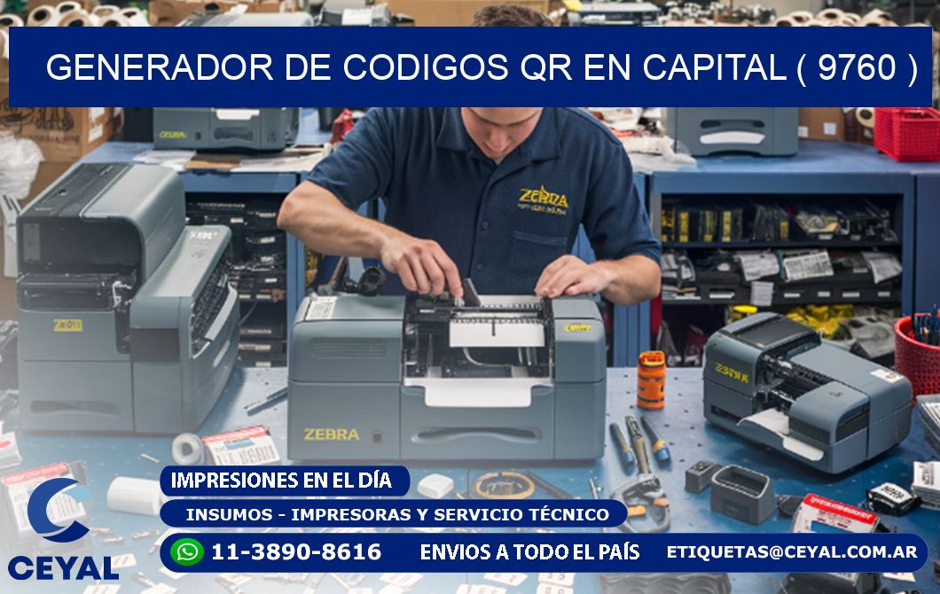 GENERADOR DE CODIGOS QR EN CAPITAL ( 9760 )