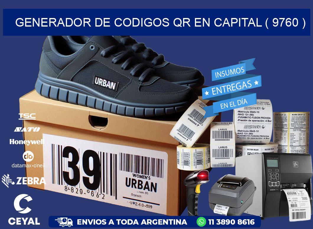 GENERADOR DE CODIGOS QR EN CAPITAL ( 9760 )