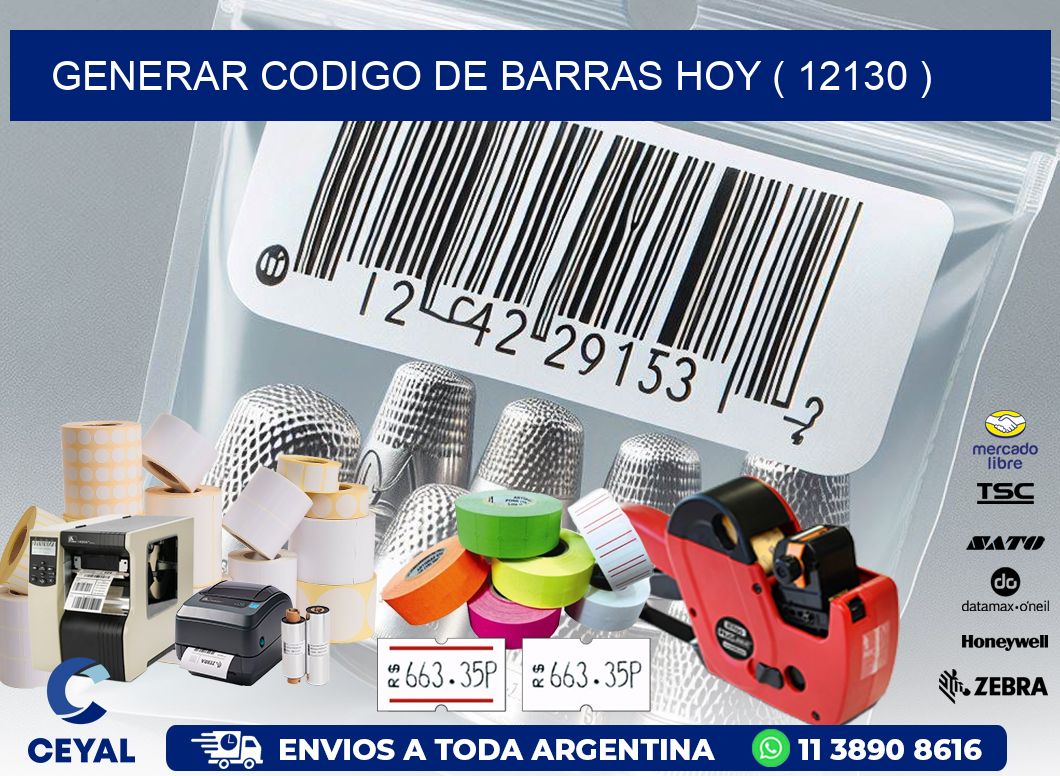 GENERAR CODIGO DE BARRAS HOY ( 12130 )