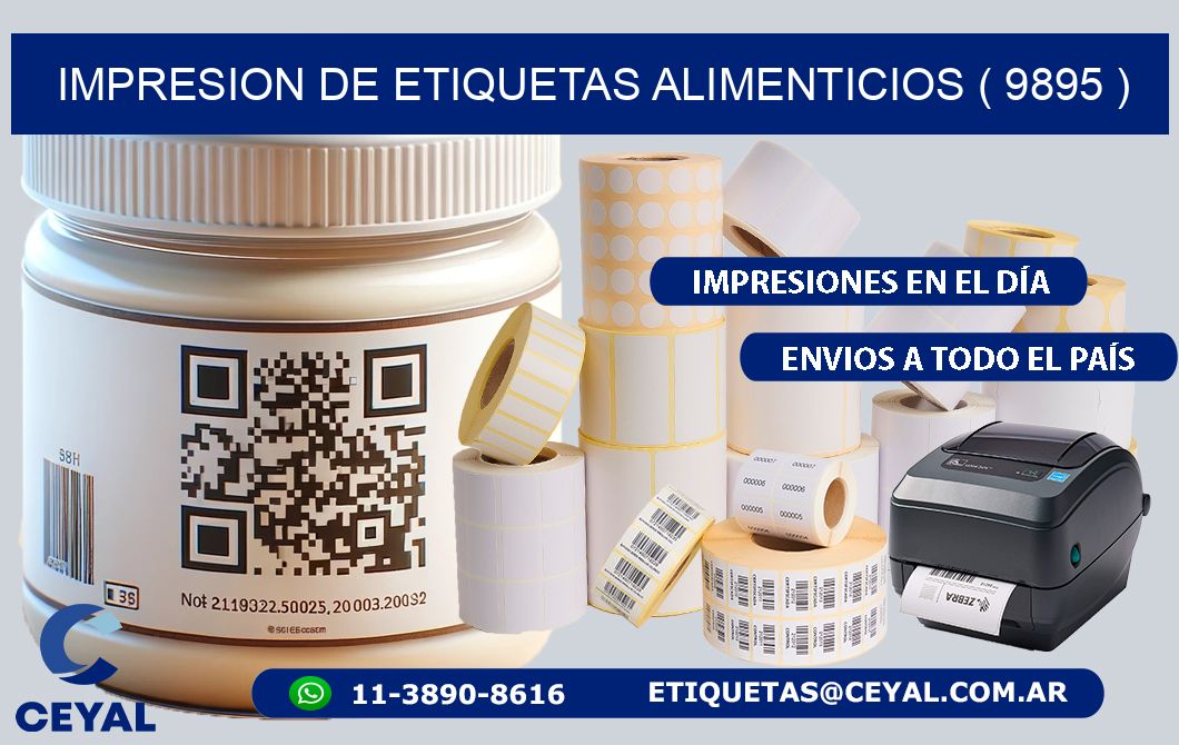 IMPRESION DE ETIQUETAS ALIMENTICIOS ( 9895 )