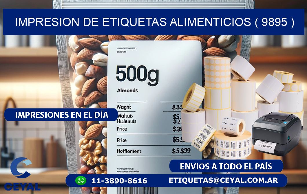 IMPRESION DE ETIQUETAS ALIMENTICIOS ( 9895 )