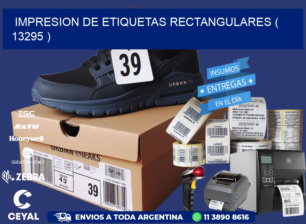 IMPRESION DE ETIQUETAS RECTANGULARES ( 13295 )