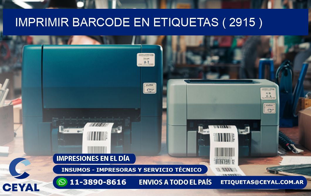 IMPRIMIR BARCODE EN ETIQUETAS ( 2915 )