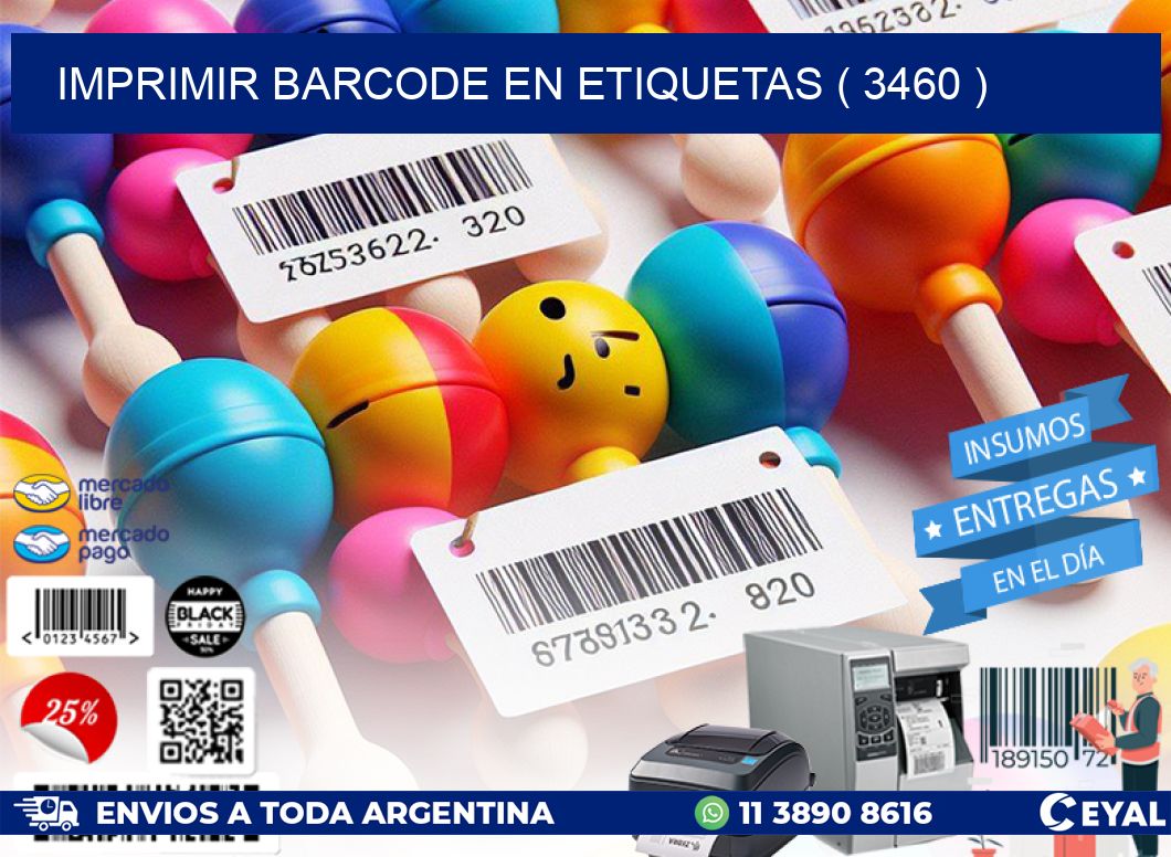 IMPRIMIR BARCODE EN ETIQUETAS ( 3460 )