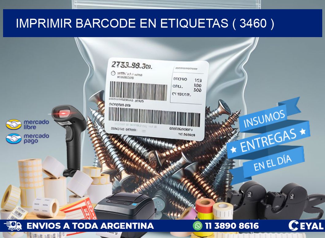 IMPRIMIR BARCODE EN ETIQUETAS ( 3460 )