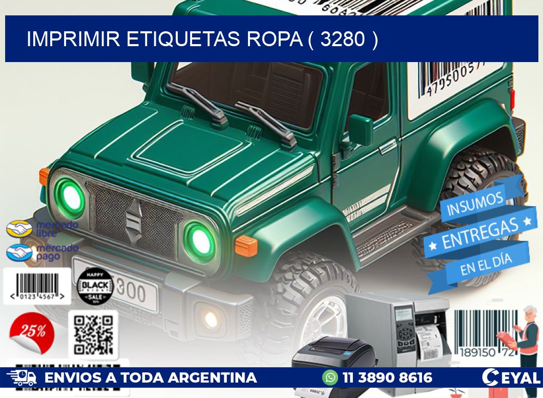 IMPRIMIR ETIQUETAS ROPA ( 3280 )