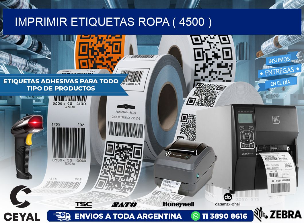 IMPRIMIR ETIQUETAS ROPA ( 4500 )