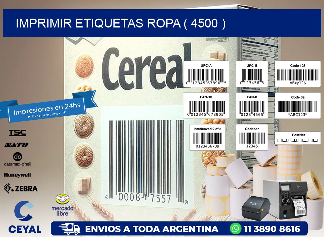 IMPRIMIR ETIQUETAS ROPA ( 4500 )