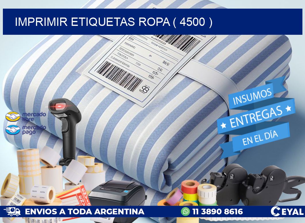 IMPRIMIR ETIQUETAS ROPA ( 4500 )