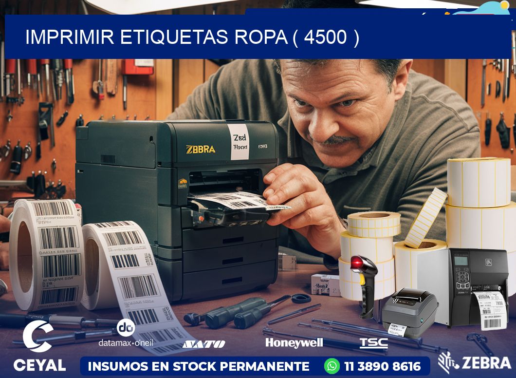 IMPRIMIR ETIQUETAS ROPA ( 4500 )