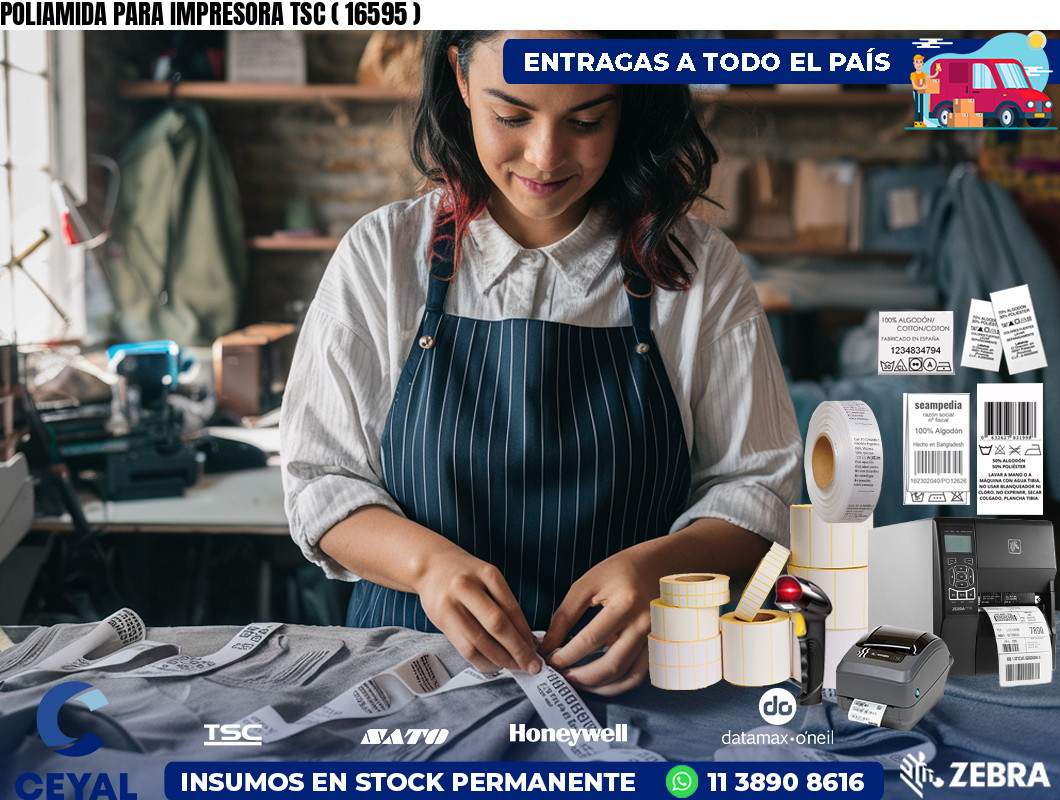 POLIAMIDA PARA IMPRESORA TSC ( 16595 )