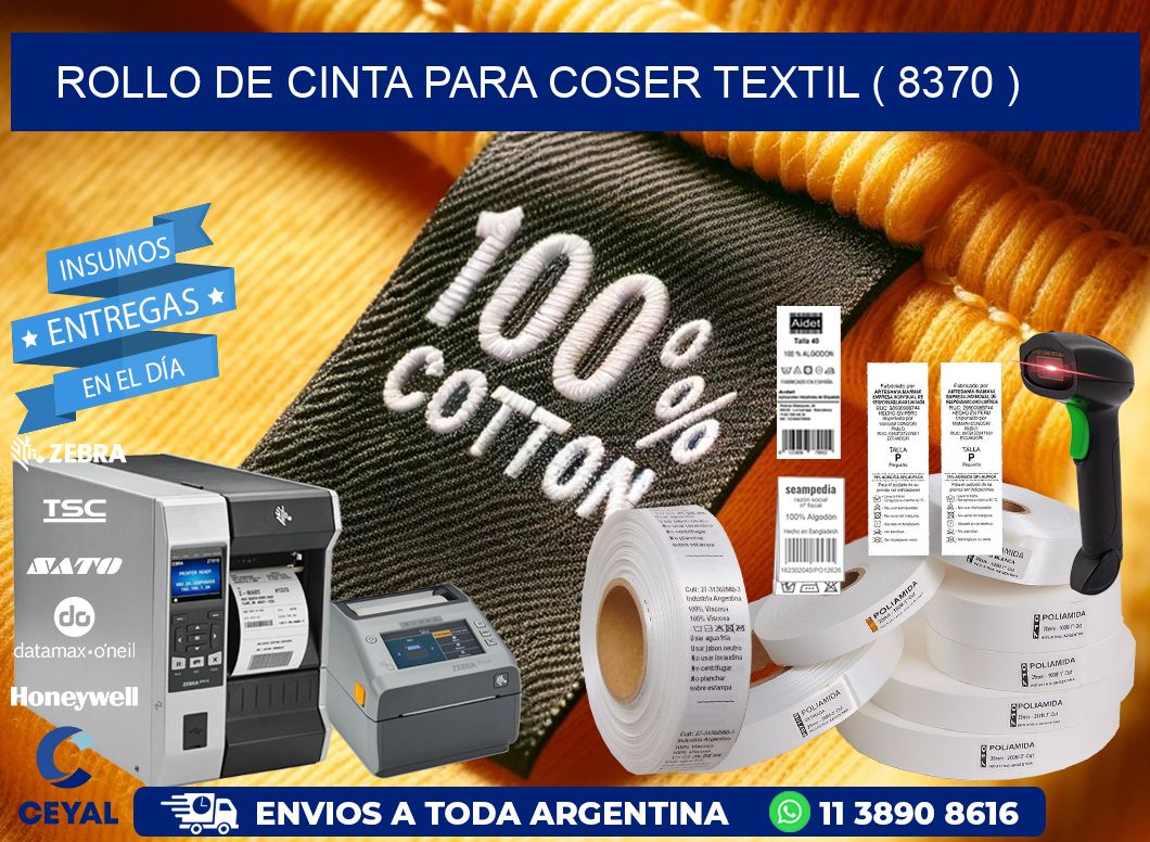 ROLLO DE CINTA PARA COSER TEXTIL ( 8370 )
