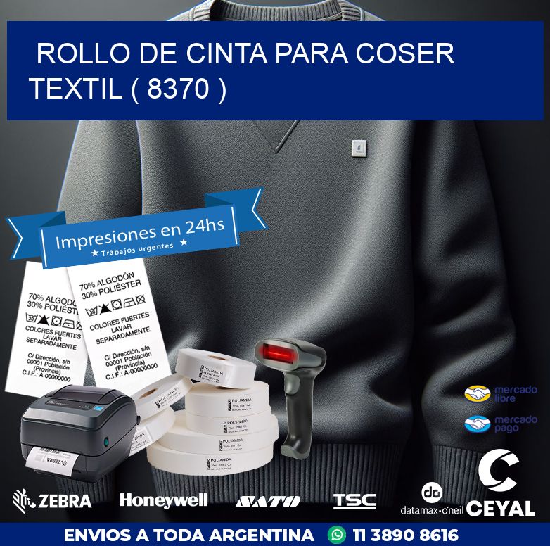 ROLLO DE CINTA PARA COSER TEXTIL ( 8370 )