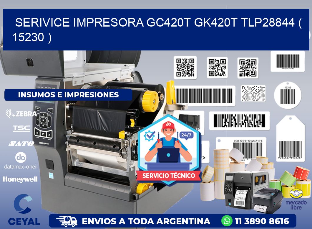 SERIVICE IMPRESORA GC420T GK420T TLP28844 ( 15230 )