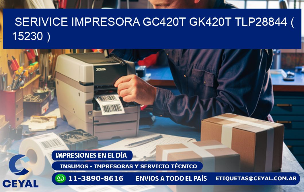 SERIVICE IMPRESORA GC420T GK420T TLP28844 ( 15230 )